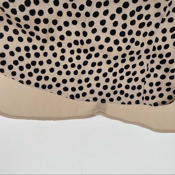 BCBGeneration Dress Chai Combo Polka Dot Dots Mesh Mini Black & Creme Size 6 - Picture 12 of 15